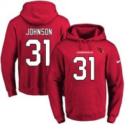 Wholesale Cheap Nike Cardinals #31 David Johnson Red Name & Number Pullover NFL Hoodie