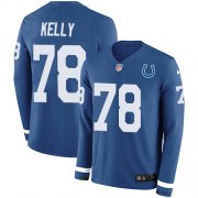 Wholesale Cheap Nike Colts #78 Ryan Kelly Royal Blue Team Color Men's Stitched NFL Limited Therma Long Sleeve Jersey