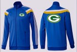 Wholesale Cheap NFL Green Bay Packers Team Logo Jacket Blue_3