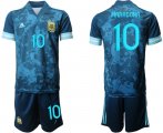 Wholesale Cheap Men 2020-2021 Season National team Argentina away blue 10 Soccer Jersey1