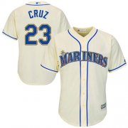 Wholesale Cheap Mariners #23 Nelson Cruz Cream Cool Base Stitched Youth MLB Jersey