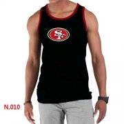 Wholesale Cheap Men's Nike NFL San Francisco 49ers Sideline Legend Authentic Logo Tank Top Black_2