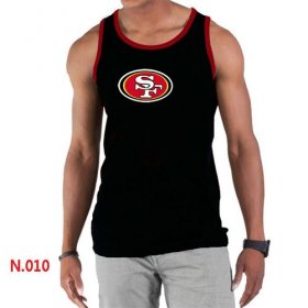 Wholesale Cheap Men\'s Nike NFL San Francisco 49ers Sideline Legend Authentic Logo Tank Top Black_2