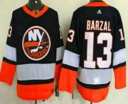 Wholesale Cheap Men's new york islanders #13 mathew barzal navy 2021 reverse retro authentic jersey