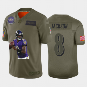 Cheap Baltimore Ravens #8 Lamar Jackson Nike Team Hero 2 Vapor Limited NFL Jersey Camo