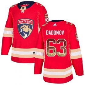 Wholesale Cheap Adidas Panthers #63 Evgenii Dadonov Red Home Authentic Drift Fashion Stitched NHL Jersey