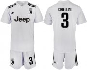 Wholesale Cheap Juventus #3 Chiellini White Soccer Club Jersey