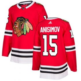 Wholesale Cheap Adidas Blackhawks #15 Artem Anisimov Red Home Authentic Stitched NHL Jersey