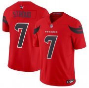Cheap Men's Houston Texans #7 C.J. Stroud Red 2024 Alternate F.U.S.E Vapor Football Stitched Jersey