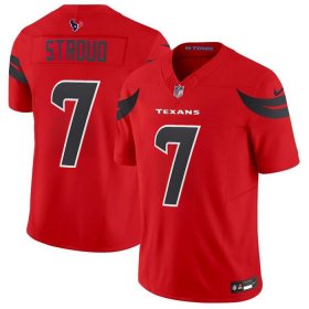 Cheap Men\'s Houston Texans #7 C.J. Stroud Red 2024 Alternate F.U.S.E Vapor Football Stitched Jersey