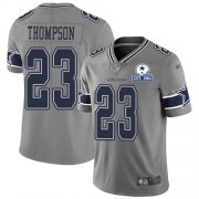 Wholesale Cheap Nike Cowboys #23 Darian Thompson Gray Men's Stitched With Established In 1960 Patch NFL Limited Inverted Legend Jersey