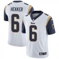 Wholesale Cheap Nike Rams #6 Johnny Hekker White Men's Stitched NFL Vapor Untouchable Limited Jersey