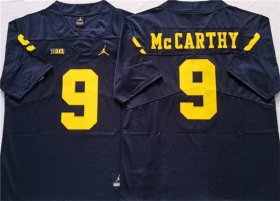 Cheap Men\'s Michigan Wolverines #9 McCARTHY Navy Stitched Jersey