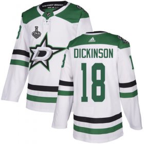 Cheap Adidas Stars #18 Jason Dickinson White Road Authentic Youth 2020 Stanley Cup Final Stitched NHL Jersey
