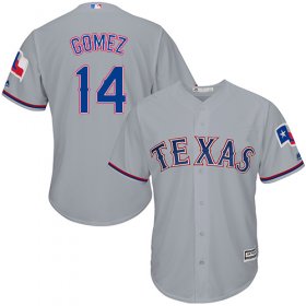 Wholesale Cheap Rangers #14 Carlos Gomez Grey Cool Base Stitched Youth MLB Jersey