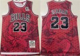 Cheap Men's Chicago Bulls #23 Michael Jordan Red 1997-98 Throwback Stitched Basketball Jersey
