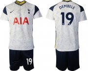 Wholesale Cheap Men 2020-2021 club Tottenham Hotspur home 19 white Soccer Jerseys