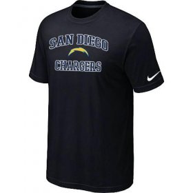 Wholesale Cheap Nike NFL Los Angeles Chargers Heart & Soul NFL T-Shirt Black
