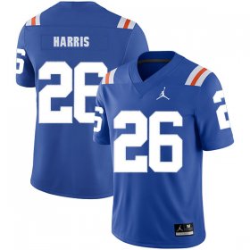Wholesale Cheap Florida Gators 26 Marcell Harris Blue Throwback College Football Jersey