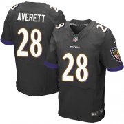 Wholesale Cheap Nike Ravens #28 Anthony Averett Black Alternate Men's Stitched NFL New Elite Jersey