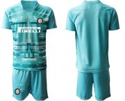 Wholesale Cheap Inter Milan Blank Light Blue Goalkeeper Soccer Club Jersey