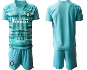 Wholesale Cheap Inter Milan Blank Light Blue Goalkeeper Soccer Club Jersey