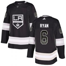 Wholesale Cheap Adidas Kings #6 Joakim Ryan Black Home Authentic Drift Fashion Stitched NHL Jersey