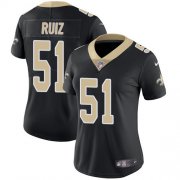 Wholesale Cheap Nike Saints #51 Cesar Ruiz Black Team Color Women's Stitched NFL Vapor Untouchable Limited Jersey