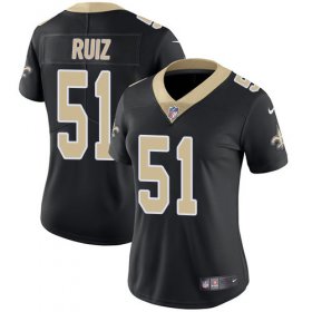 Wholesale Cheap Nike Saints #51 Cesar Ruiz Black Team Color Women\'s Stitched NFL Vapor Untouchable Limited Jersey