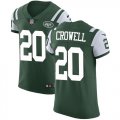 Wholesale Cheap Nike Jets #20 Isaiah Crowell Green Team Color Men's Stitched NFL Vapor Untouchable Elite Jersey