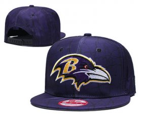 Wholesale Cheap Ravens Team Logo Purple Adjustable Hat TX