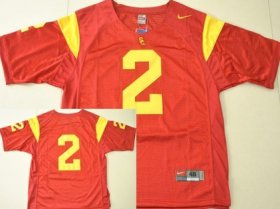 Wholesale Cheap USC Trojans #2 Robert Woods Red Jersey