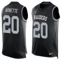 Wholesale Cheap Nike Raiders #20 Damon Arnette Black Team Color Men's Stitched NFL Limited Tank Top Jersey