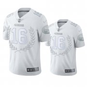 Wholesale Cheap San Francisco 49ers #16 Joe Montana Men's Nike Platinum NFL MVP Limited Edition Jersey