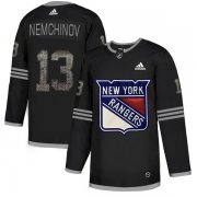 Wholesale Cheap Adidas Rangers #13 Sergei Nemchinov Black Authentic Classic Stitched NHL Jersey