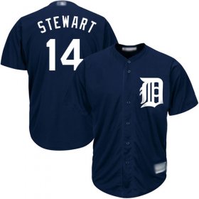 Wholesale Cheap Tigers #14 Christin Stewart Navy Blue Cool Base Stitched Youth MLB Jersey