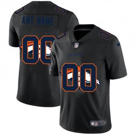 Wholesale Cheap Denver Broncos Custom Men\'s Nike Team Logo Dual Overlap Limited NFL Jersey Black