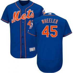 Wholesale Cheap Mets #45 Zack Wheeler Blue Flexbase Authentic Collection Stitched MLB Jersey