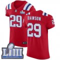 Wholesale Cheap Nike Patriots #29 Duke Dawson Red Alternate Super Bowl LIII Bound Men's Stitched NFL Vapor Untouchable Elite Jersey
