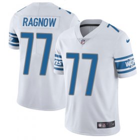 Wholesale Cheap Nike Lions #77 Frank Ragnow White Men\'s Stitched NFL Vapor Untouchable Limited Jersey
