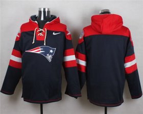 Wholesale Cheap Nike Patriots Blank Navy Blue Player Pullover NFL Hoodie