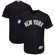 Wholesale Cheap Yankees Blank Navy Alternate 2019 Spring Training Flex Base Stitched MLB Jersey