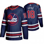 Wholesale Cheap Winnipeg Jets #18 Bryan Little Men's 2019-20 Heritage Classic Wha Navy Stitched NHL Jersey