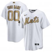 Wholesale Cheap Men's New York Mets Active Player Custom White 2022 All-Star Cool Base Stitched Baseball Jersey