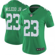 Wholesale Cheap Nike Eagles #23 Rodney McLeod Jr Green Women's Stitched NFL Limited Rush Jersey