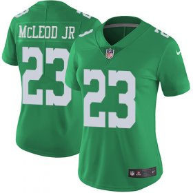 Wholesale Cheap Nike Eagles #23 Rodney McLeod Jr Green Women\'s Stitched NFL Limited Rush Jersey