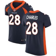 Wholesale Cheap Nike Broncos #28 Jamaal Charles Navy Blue Alternate Men's Stitched NFL Vapor Untouchable Elite Jersey