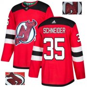 Wholesale Cheap Adidas Devils #35 Cory Schneider Red Home Authentic Fashion Gold Stitched NHL Jersey