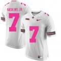 Wholesale Cheap Ohio State Buckeyes 7 Dwayne Haskins White 2018 Breast Cancer Awareness College Football Jersey