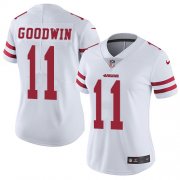 Wholesale Cheap Nike 49ers #11 Marquise Goodwin White Women's Stitched NFL Vapor Untouchable Limited Jersey